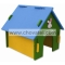 Domek SMALL ANIMAL Dřevěný barevný 30x29,5x29,5cm
