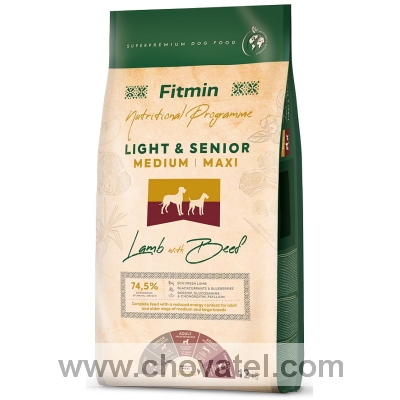 Fitmin dog Medium Maxi Senior & Light Lamb Beef 3 x 12kg